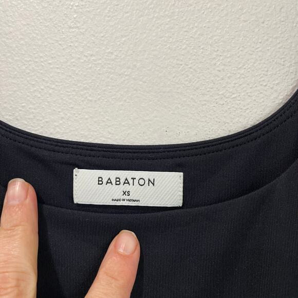 Babaton Contour Midi Dress Black Sleeveless Bodycon Tank XS - Picture 6 of 6